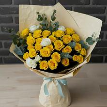 Букет цветов из:  Розы #REPLACE_PRED# Рощино Новгородская область