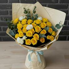 Букет цветов из:  Розы в Рощино Новгородская область