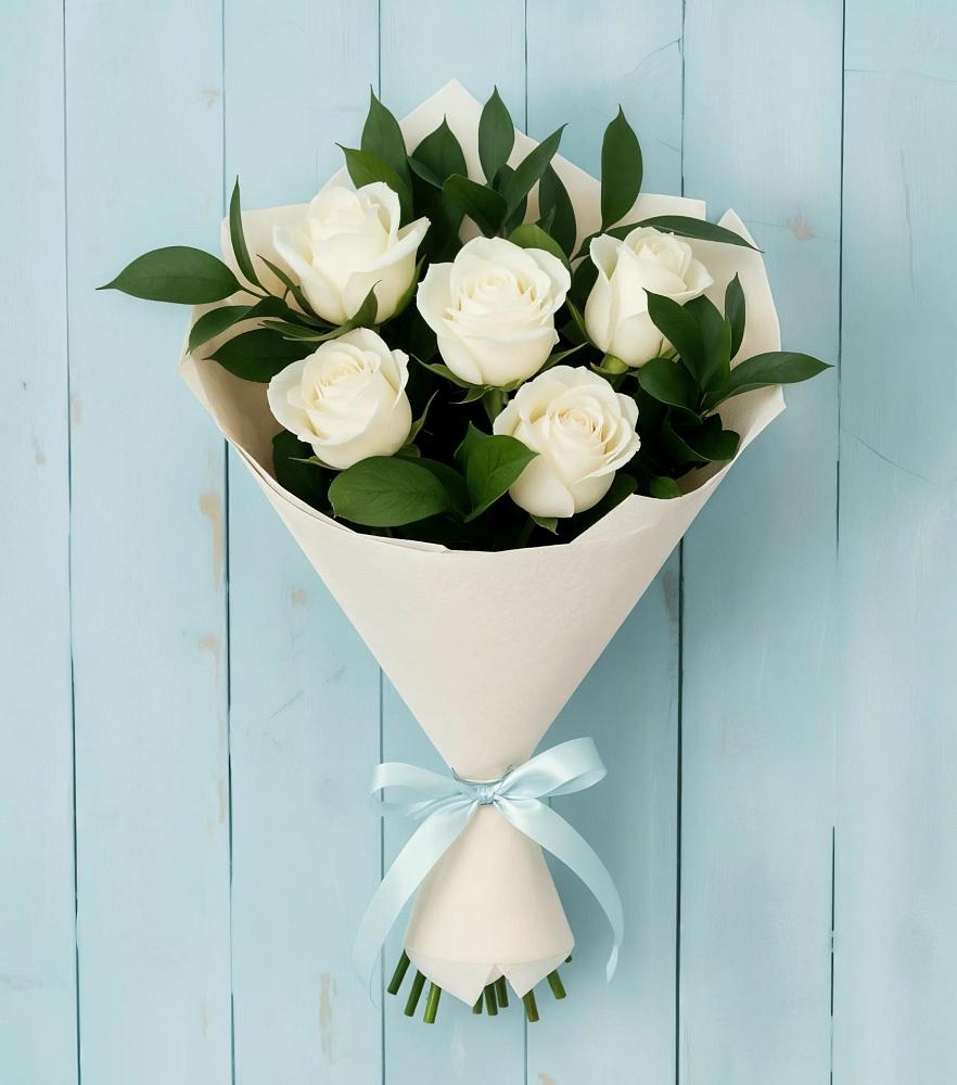 Букет цветов из: Розы в Рощино Новгородская область