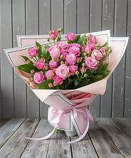 Букет Розовый кустик в Рощино Новгородская область