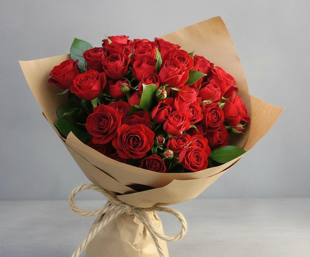 Букет Любовный роман в Рощино Новгородская область