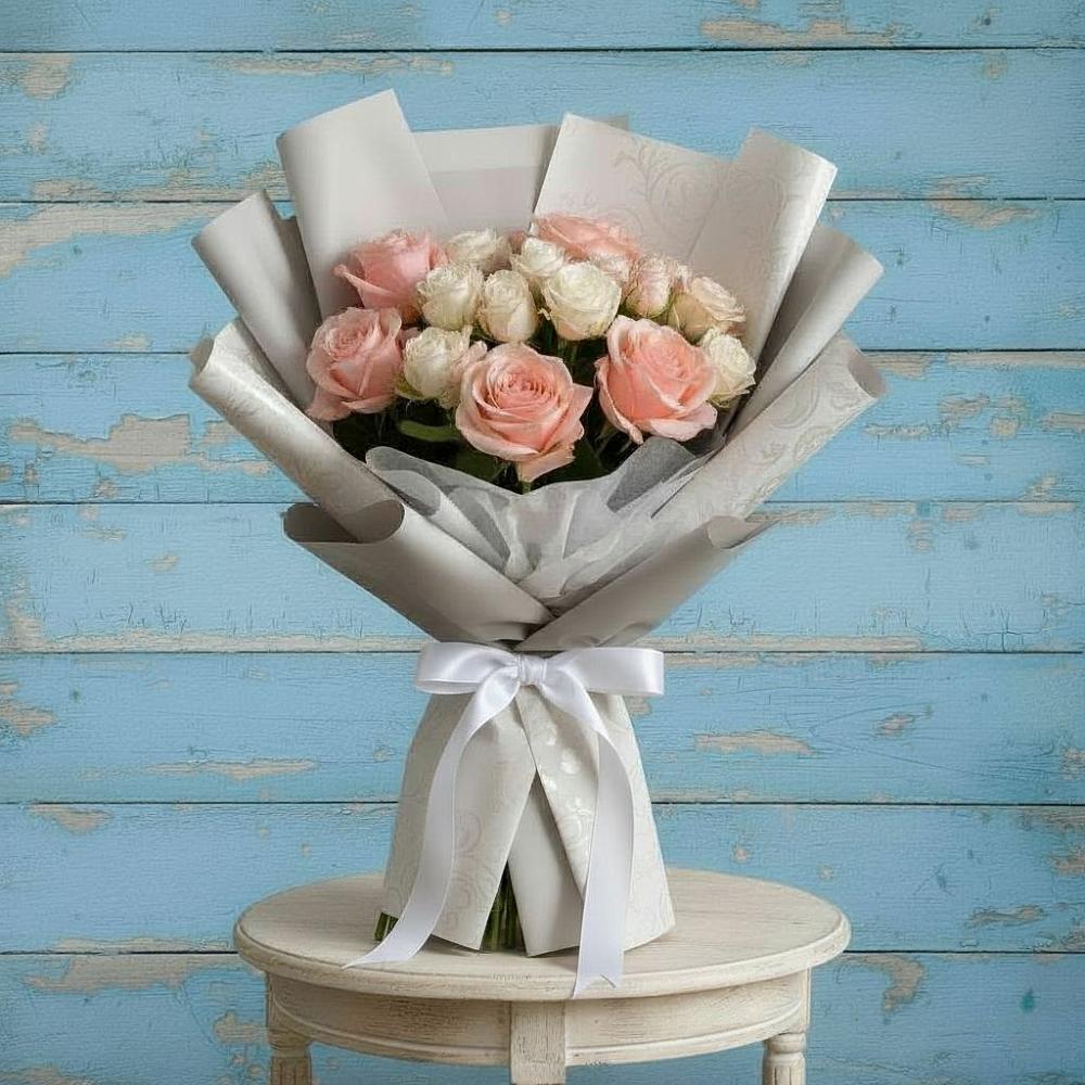 Букет цветов из: Розы в Рощино Новгородская область