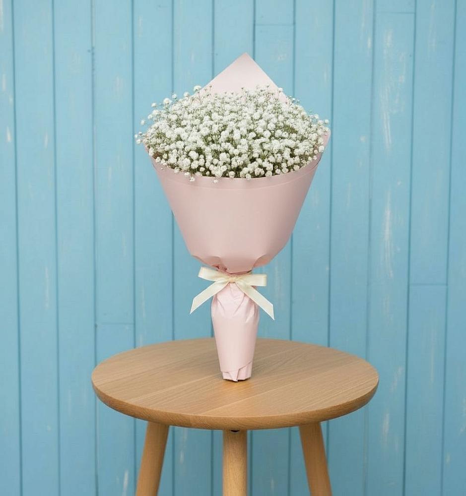 Букет цветов из: Гипсофила в Рощино Новгородская область