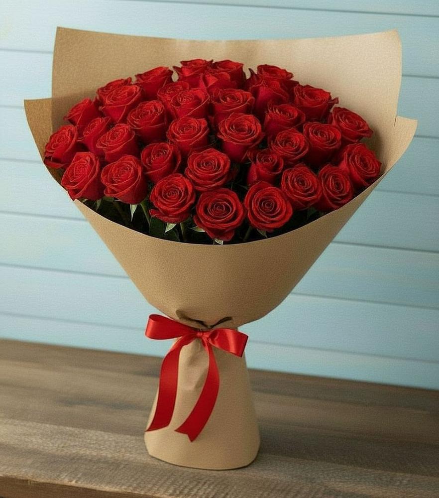 Букет Красные розы Милано в Рощино Новгородская область