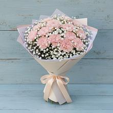 Букет цветов из:  Гвоздики в Рощино Новгородская область