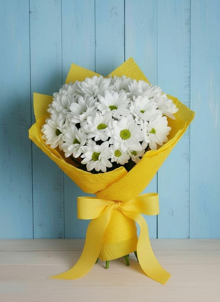 Букет цветов из: Хризантемы в Рощино Новгородская область