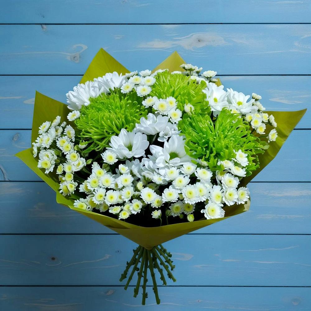 Букет цветов из: Хризантемы в Рощино Новгородская область