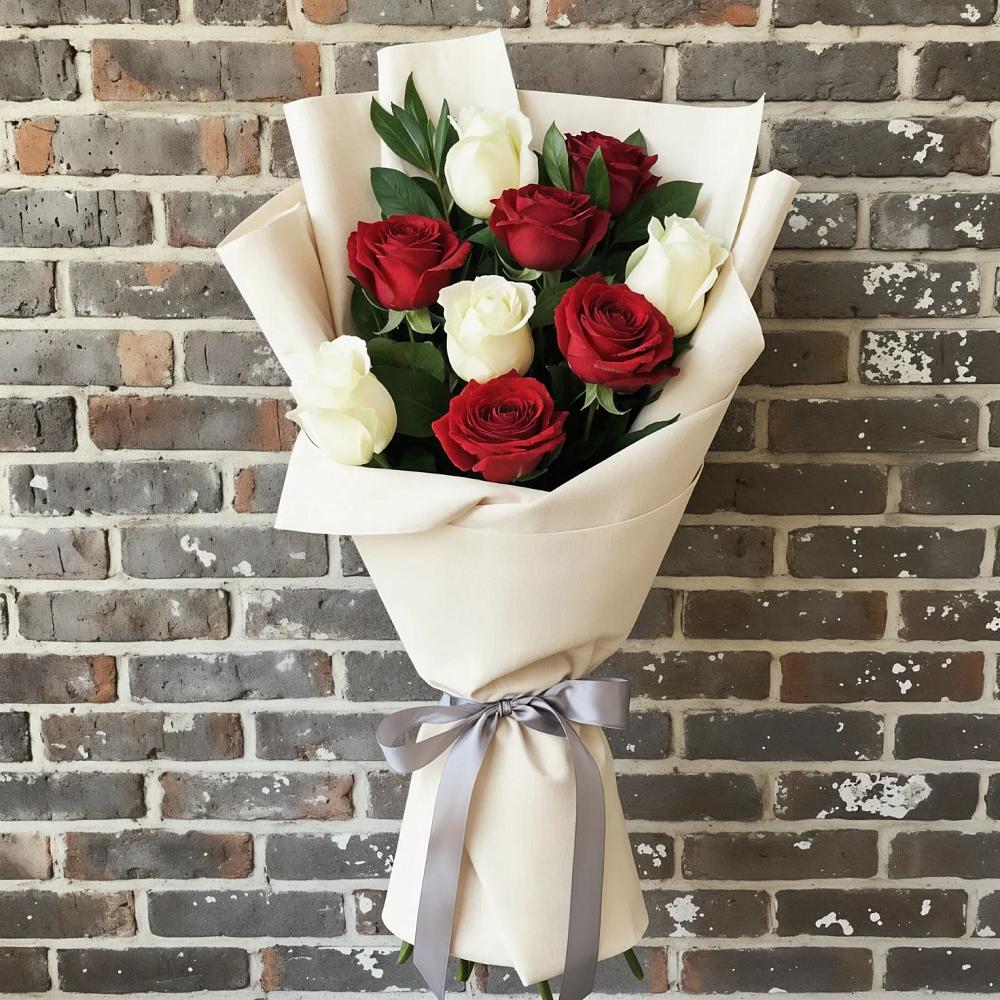 Букет цветов из: Розы в Рощино Новгородская область