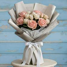 Букет цветов из:  Розы в Рощино Новгородская область