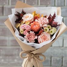 Букет цветов из:  Гвоздики, Хризантемы и Розы #REPLACE_PRED# Рощино Новгородская область