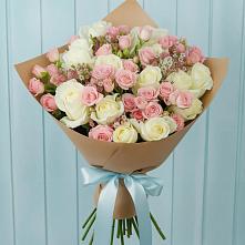 Букет цветов из:  Розы в Рощино Новгородская область